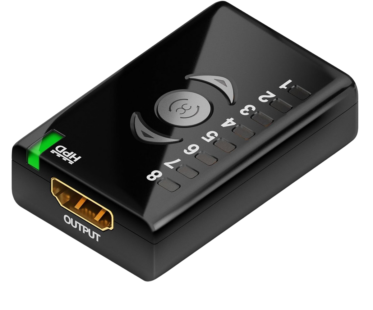 HDMI-udgangen på Dr HDMI med grøn HPD-indikator