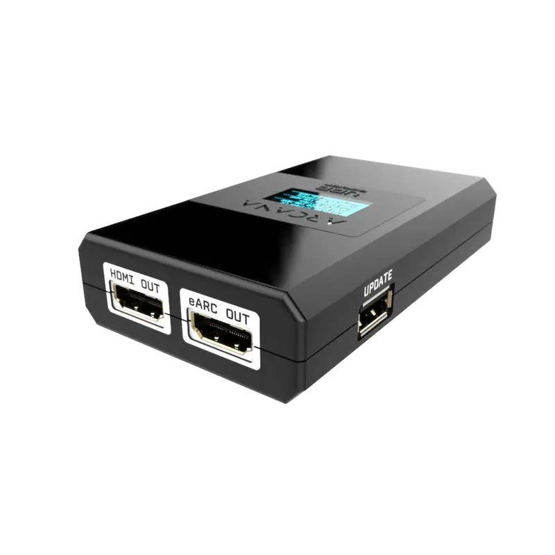 HDfury Arcana 2 OLED-display med signaloplysninger for 4K120 VRR