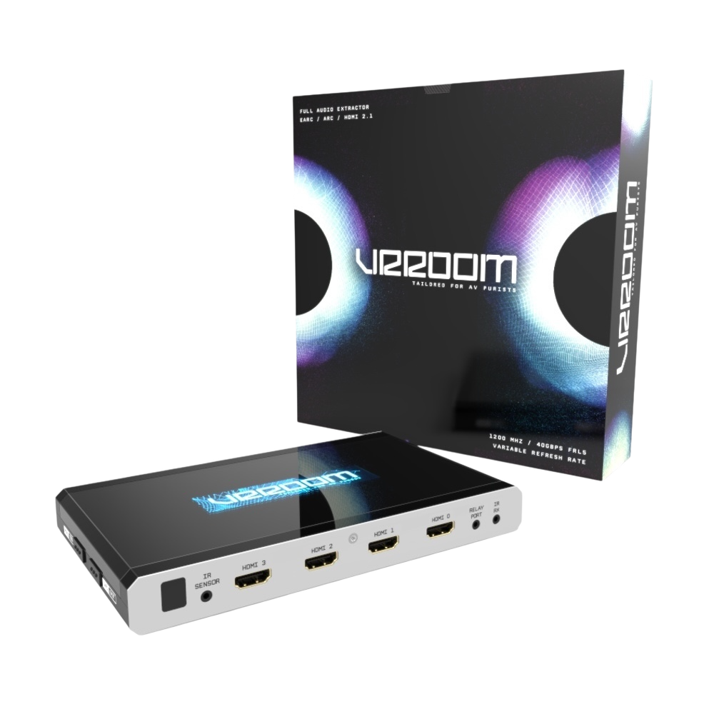HDfury VRROOM 8K HDMI 2.1-matrix og lydekstraktor – æskens forside