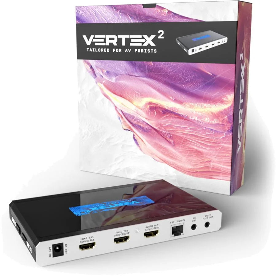 HDfury Vertex 2 sammen med emballagen